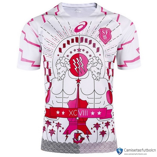 Camiseta Stade Français Paris Segunda equipo 2017-18 Blanco